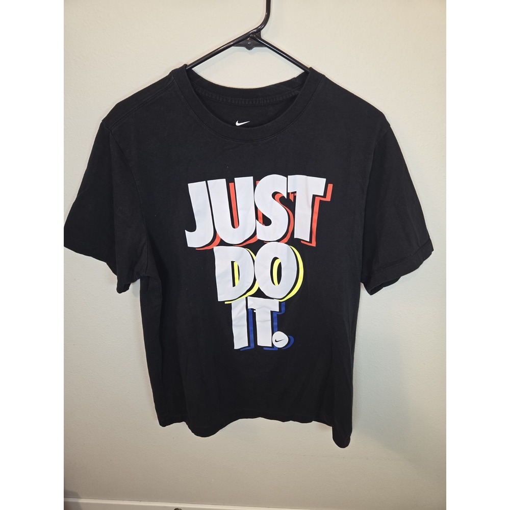 Nike Just Do It 100% Cotton Mens Large Short Sleeve Graphic T Shirt